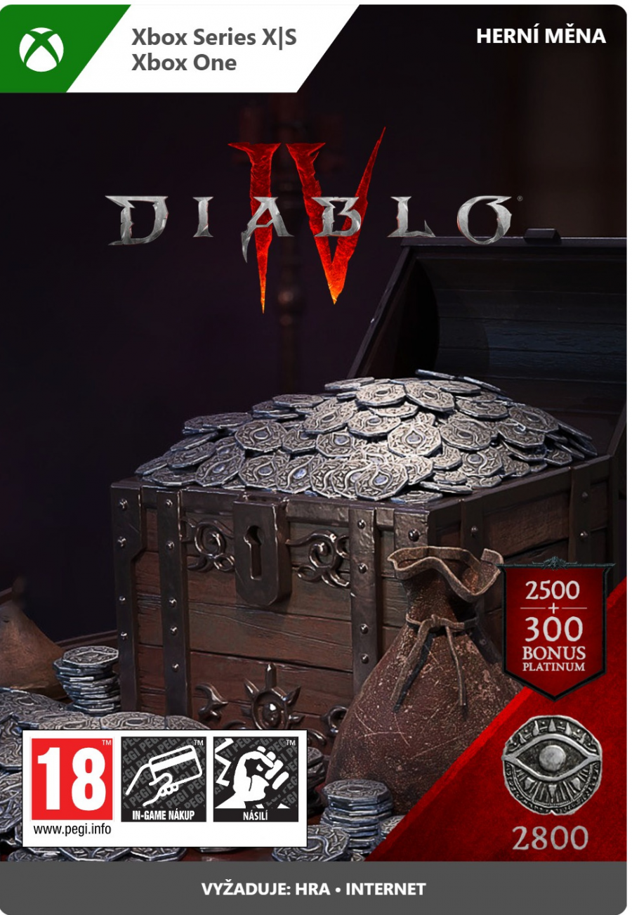 Herní měna Diablo IV - 2800 Platinum (XBOX)