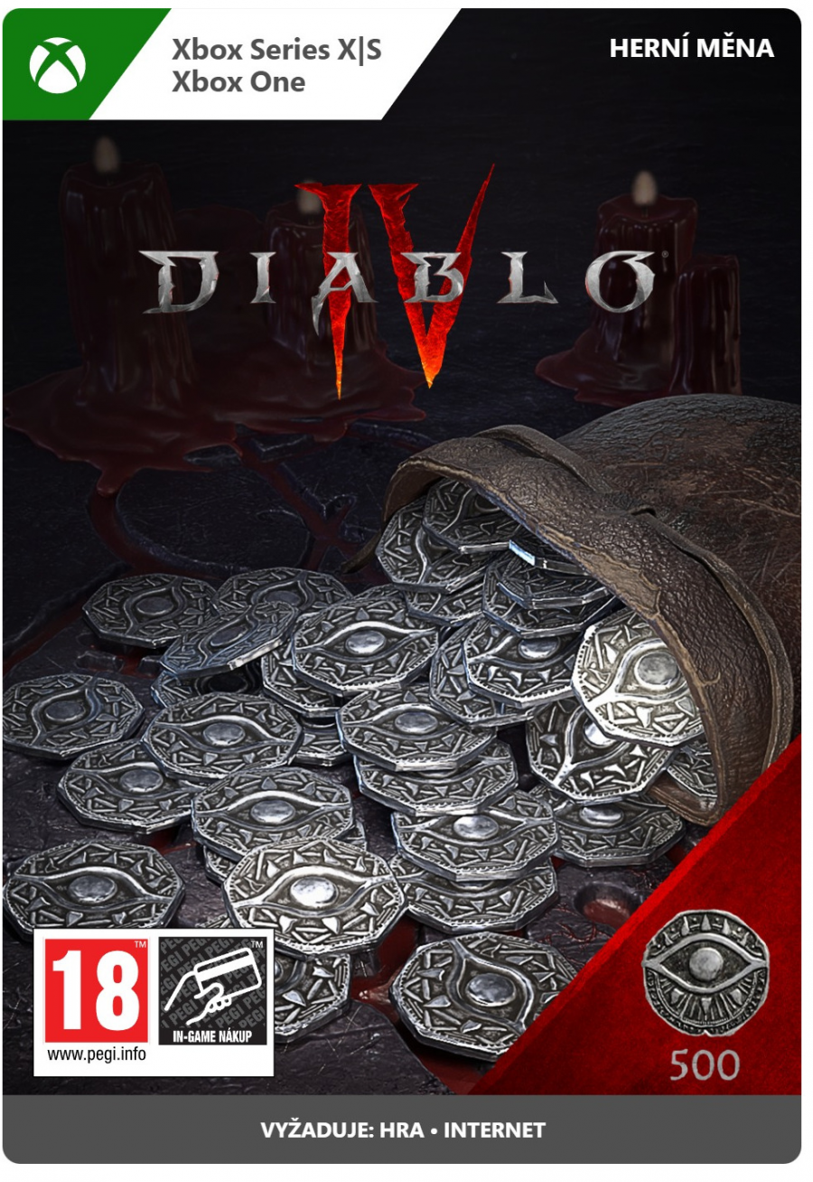 Herní měna Diablo IV - 500 Platinum (XBOX)