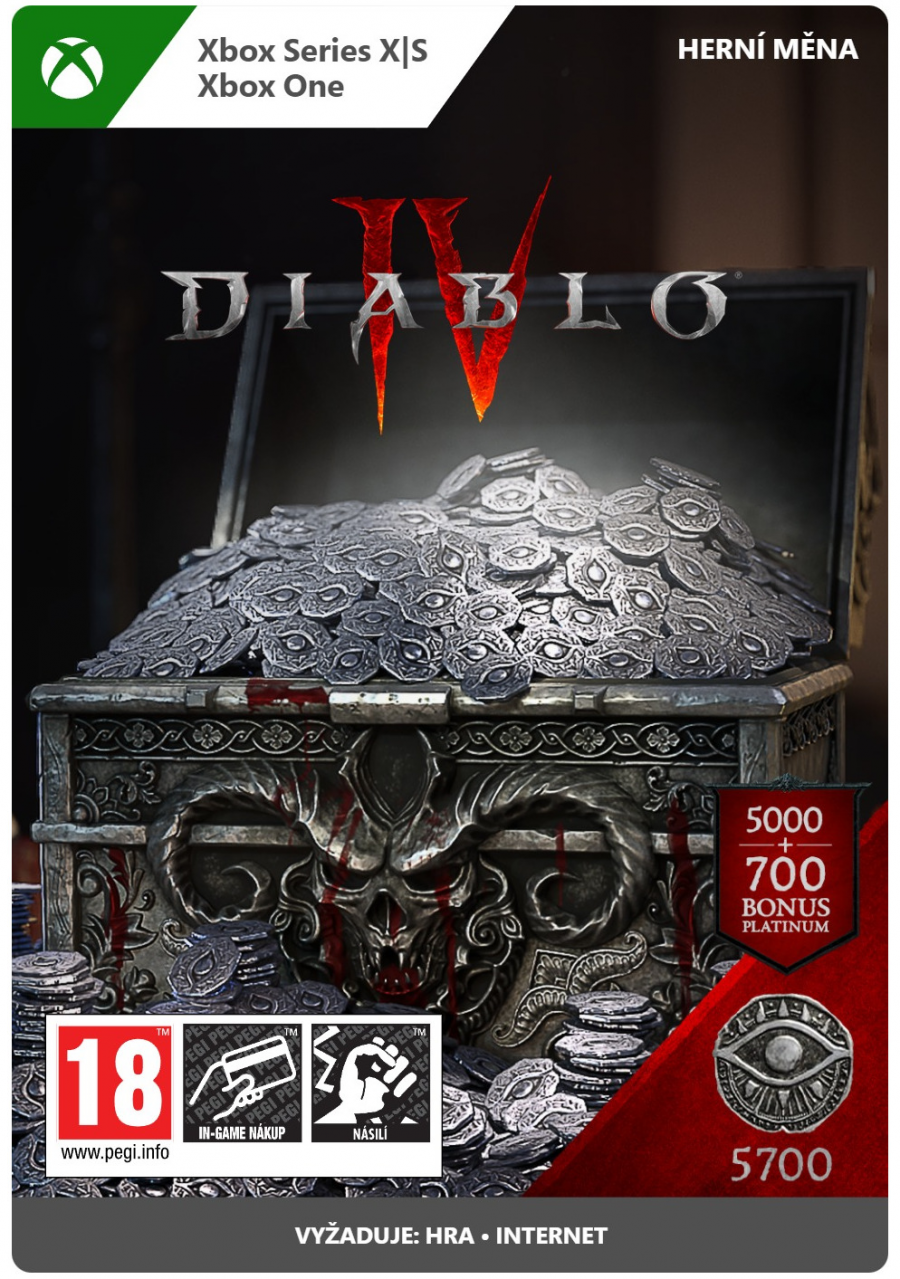 Herní měna Diablo IV - 5700 Platinum (XBOX)