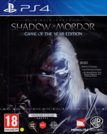 Middle-Earth: Shadow of Mordor Game of The Year Edition BAZAR (PS4)