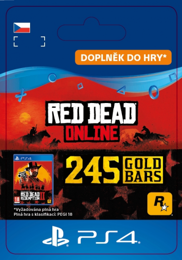 Red Dead Online: 245 Gold Bars (PS4 DIGITAL) (PS4)