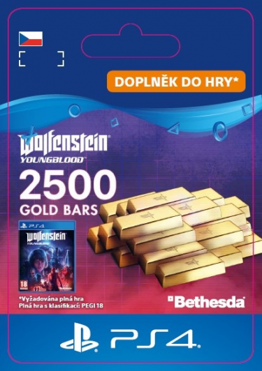 Wolfenstein: Youngblood - 2500 Gold Bars (PS4 DIGITAL) (PS4)