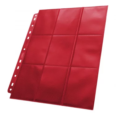 Stránka do alba Ultimate Guard - Side Loaded 18-Pocket Pages Red (1 ks)