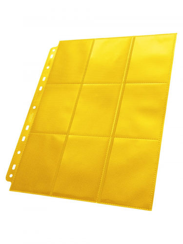 Stránka do alba Ultimate Guard - Side Loaded 18-Pocket Pages Yellow (1 ks)
