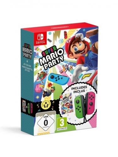 Super Mario Party + ovladače Joy-Con (Green/Pink) (SWITCH)