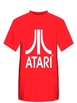 Tričko Atari - Classic logo, červené