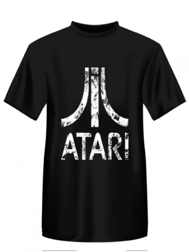 Tričko Atari - Distressed Logo, černé