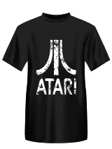 Tričko Atari - Distressed Logo, černé