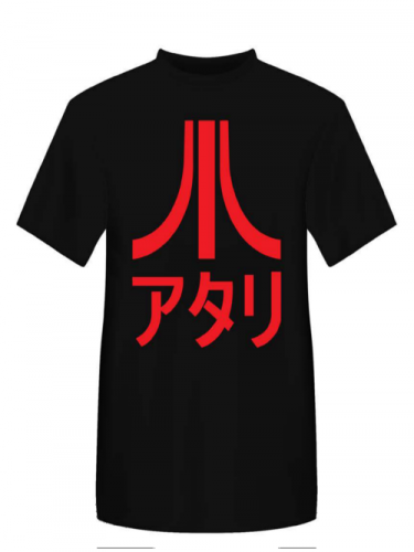 Tričko Atari - Japanese Logo, černé