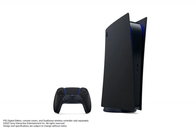 Kryt na konzoli PlayStation 5 Digital Edition - Midnight Black