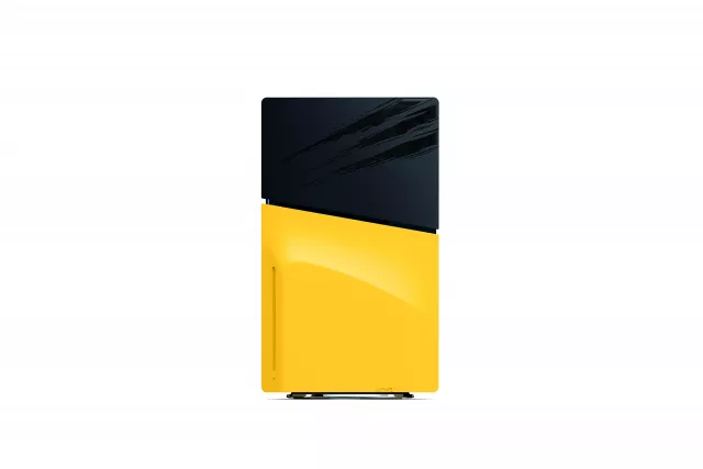 Kryt na konzoli PlayStation 5 Slim - Marvel’s Wolverine Battle Yellow Limited Edition - Příslušenství