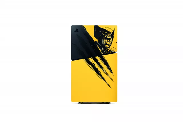 Kryt na konzoli PlayStation 5 Slim - Marvel’s Wolverine Battle Yellow Limited Edition - Příslušenství