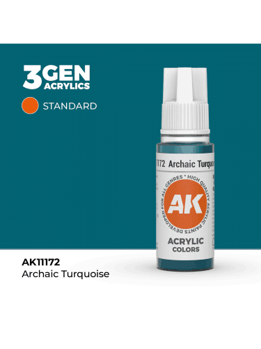 AK 3Gen (Archaic Turquoise - Acrylic) - základní barva, archaická tyrkysová