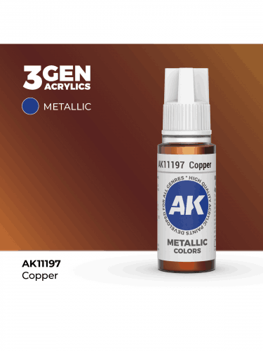 AK 3Gen (Copper - Metallic) - základní barva, barva mědi