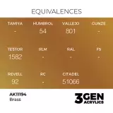 AK 3Gen (Brass - Metallic) - základní barva, barva mosazi