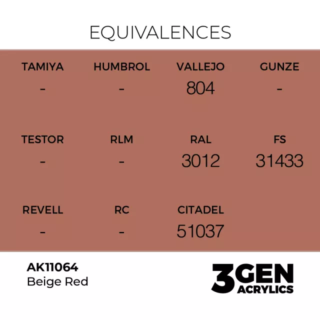 AK 3Gen (Beige Red - Acrylic) - základní barva, béžově červená