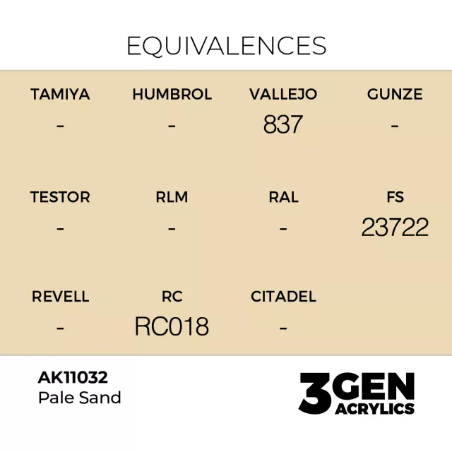 AK 3Gen (Pale Sand - Acrylic) - základní barva, bledě písková