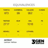 AK 3Gen (Lemon Yellow - Acrylic) - základní barva, citrónově žlutá