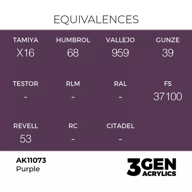 AK 3Gen (Purple - Acrylic) - základní barva, fialová