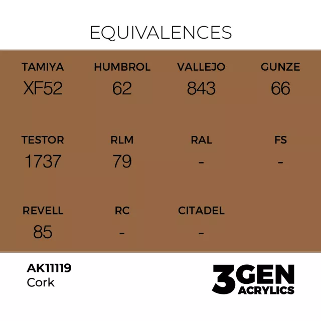 AK 3Gen (Cork - Acrylic) - základní barva, korková