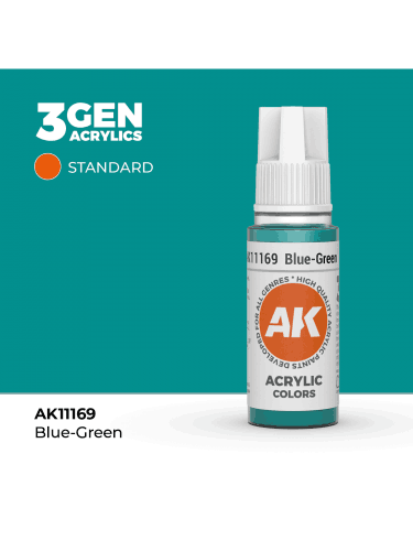 AK 3Gen (Blue-Green - Acrylic) - základní barva, modro-zelená