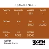 AK 3Gen (Orange Brown - Acrylic) - základní barva, oranžovo-hnědá