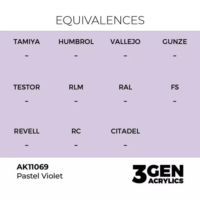 AK 3Gen (Pastel Violet - Pastel) - základní barva, pastelově fialová