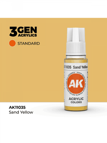 AK 3Gen (Sand Yellow - Acrylic) - základní barva, pískově žlutá