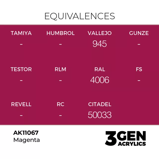 AK 3Gen (Magenta - Acrylic) - základní barva, purpurová