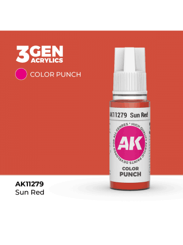 AK 3Gen (Sun Red - Punch) - základní barva, sluneční červená