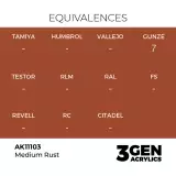 AK 3Gen (Medium Rust - Acrylic) - základní barva, středně rezavá