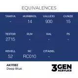 AK 3Gen (Deep Blue - Intense) - základní barva, sytě modrá