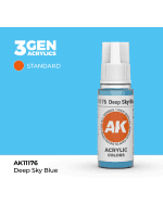 AK 3Gen (Deep Sky Blue - Acrylic) - základní barva, sytě nebeská modrá