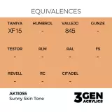 AK 3Gen (Sunny Skin Tone - Acrylic) - základní barva, teplý odstín pleti
