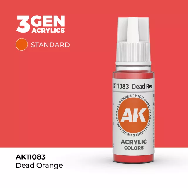 AK 3Gen (Dead Red - Acrylic) - základní barva, tlumená červená