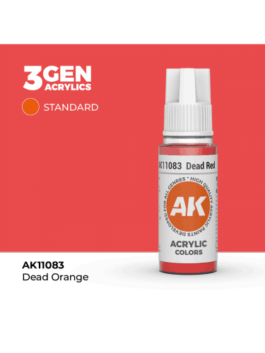 AK 3Gen (Dead Red - Acrylic) - základní barva, tlumená červená