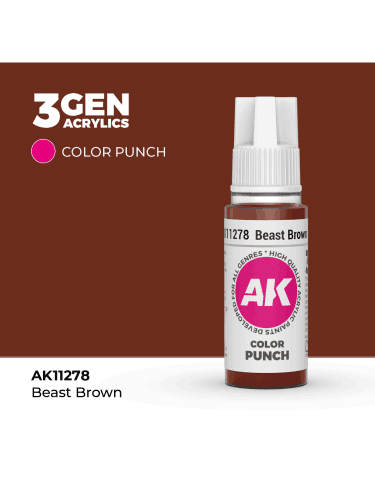 AK 3Gen (Beast Brown - Punch) - základní barva, tmavě hnědá