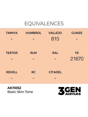 AK 3Gen (Basic Skin Tone - Acrylic) - základní barva, základní odstín pleti