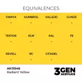 AK 3Gen (Radiant Yellow - Acrylic) - základní barva, zářivě žlutá