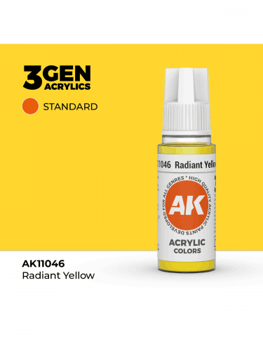 AK 3Gen (Radiant Yellow - Acrylic) - základní barva, zářivě žlutá