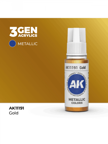 AK 3Gen (Gold - Metallic) - základní barva, zlatá