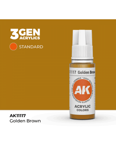 AK 3Gen (Golden Brown - Acrylic) - základní barva, zlato-hnědá