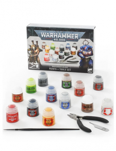 Warhammer 40,000: Paints + Tools Set (poškozený obal)