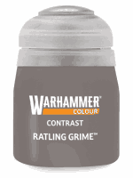 Kontrastní barva Warhammer Colour Contrast (Ratling Grime) - šedá