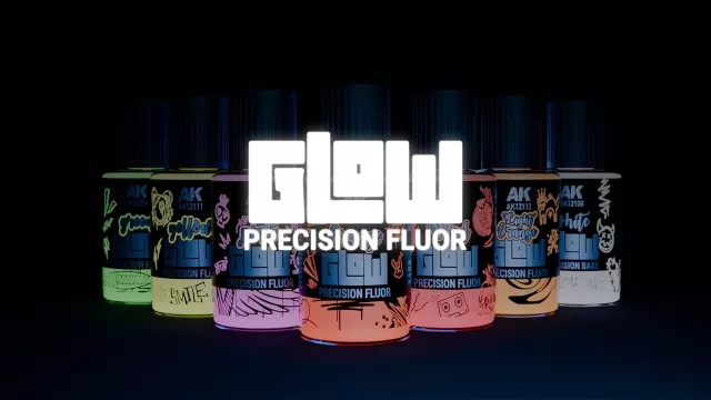 Krycí barva AK - Green Glow Precision Fluor (zelená)