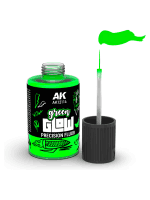 Krycí barva AK - Green Glow Precision Fluor (zelená)