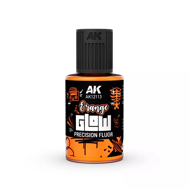 Krycí barva AK - Orange Glow Precision Fluor (oranžová)