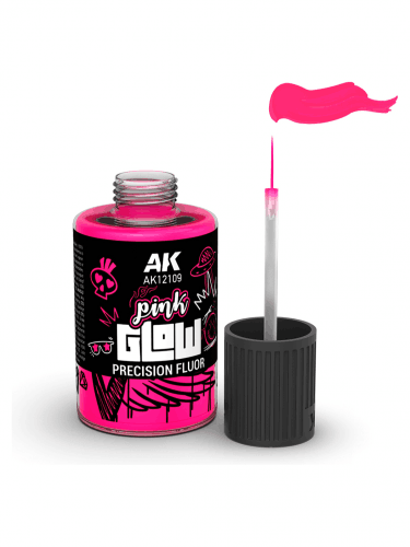 Krycí barva AK - Pink Glow Precision Fluor (růžová)