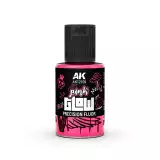 Krycí barva AK - Pink Glow Precision Fluor (růžová) - AK-Interactive