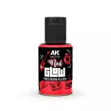 Krycí barva AK - Red Glow Precision Fluor (červená) - AK-Interactive
